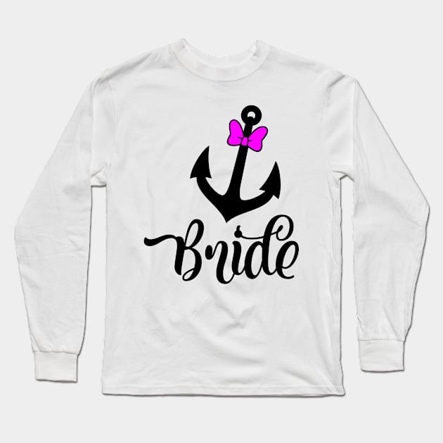 Bride Anchor Long Sleeve T-Shirt by BELONE